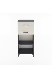 Arges Dolap Tek Raflı 2 Çekmeceli 60x30x134 Antrasit-Aytaşı