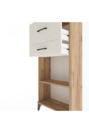 Arges Dolap Tek Raflı 2 Çekmeceli 60x30x134 Çam-Aytaşı