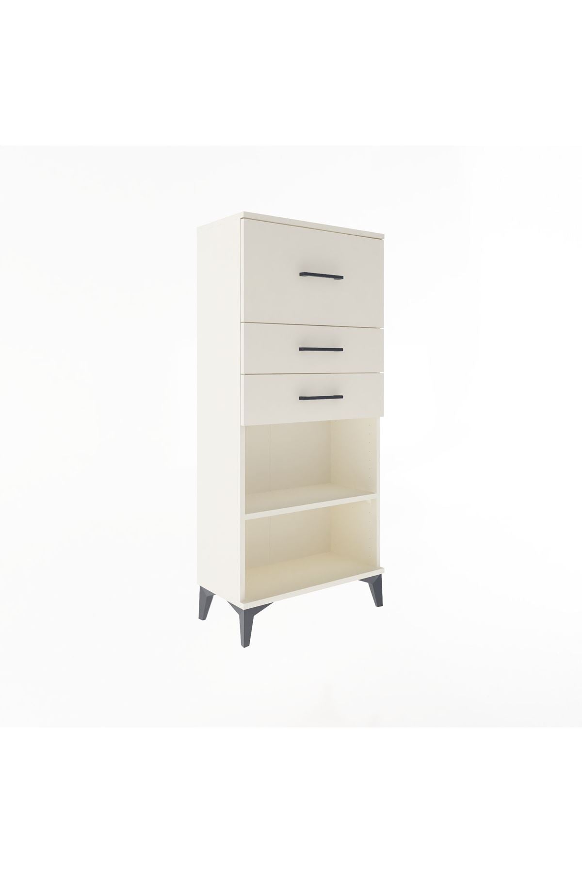 Arges Dolap Tek Raflı 3 Çekmeceli 60x30x134 Aytaşı-Aytaşı