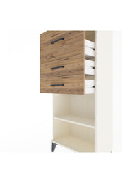 Arges Dolap Tek Raflı 3 Çekmeceli 60x30x134 Aytaşı-Çam