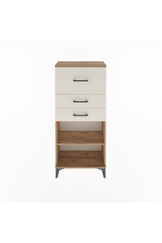 Arges Dolap Tek Raflı 3 Çekmeceli 60x30x134 Çam-Aytaşı