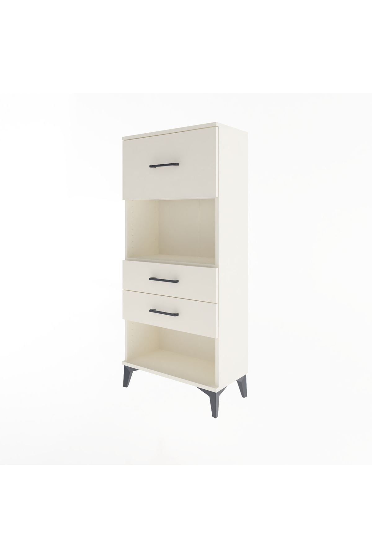 Arges Dolap Tek Raflı 3 Çekmeceli 60x30x134 Aytaşı-Aytaşı