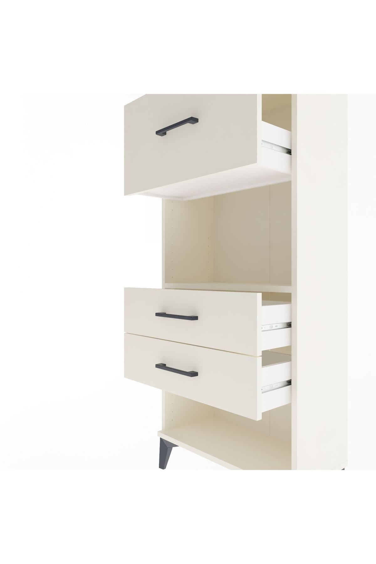 Arges Dolap Tek Raflı 3 Çekmeceli 60x30x134 Aytaşı-Aytaşı