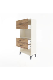 Arges Dolap Tek Raflı 3 Çekmeceli 60x30x134 Aytaşı-Çam