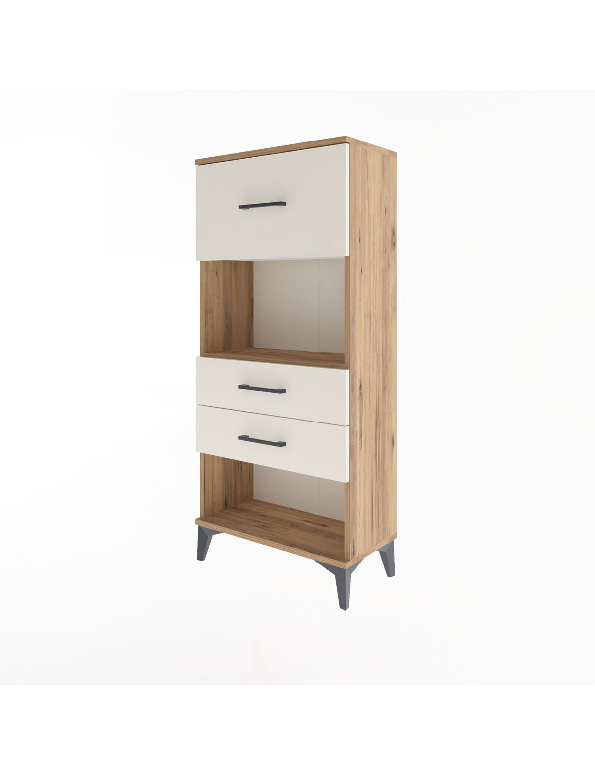 Arges Dolap Tek Raflı 3 Çekmeceli 60x30x134 - S17M025V7A
