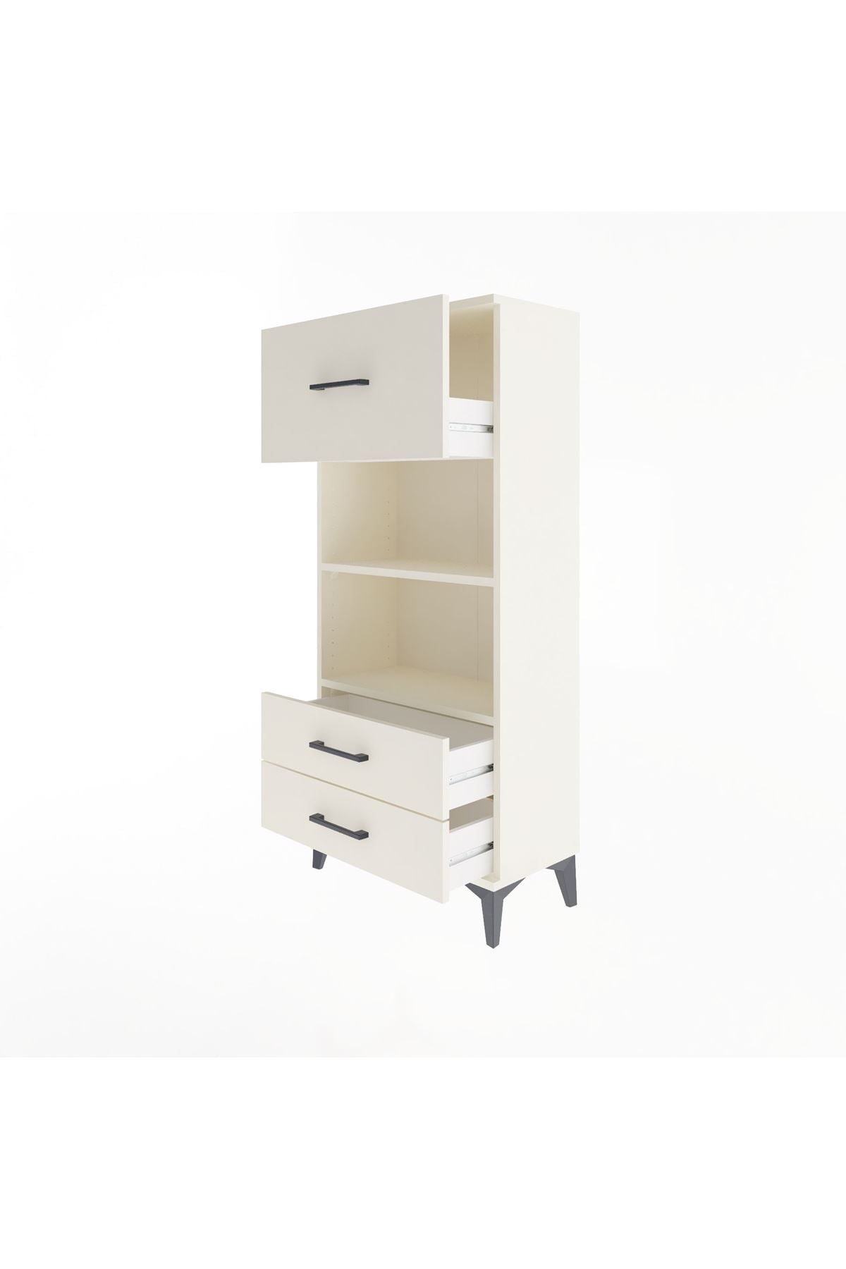 Arges Dolap 2 Raflı 3 Çekmeceli 60x30x134 Aytaşı-Aytaşı