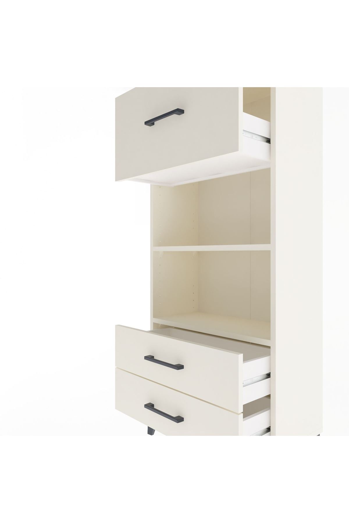 Arges Dolap 2 Raflı 3 Çekmeceli 60x30x134 Aytaşı-Aytaşı