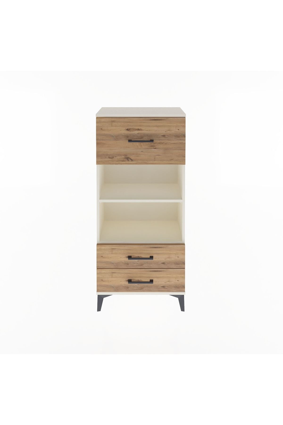 Arges Dolap 2 Raflı 3 Çekmeceli 60x30x134 Aytaşı-Çam