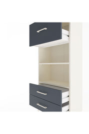 Arges Dolap 2 Raflı 3 Çekmeceli 60x30x134 Aytaşı-Antrasit