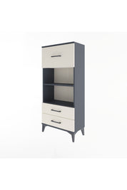 Arges Dolap 2 Raflı 3 Çekmeceli 60x30x134 Antrasit-Aytaşı