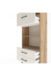 Arges Dolap 2 Raflı 3 Çekmeceli 60x30x134 Çam-Aytaşı