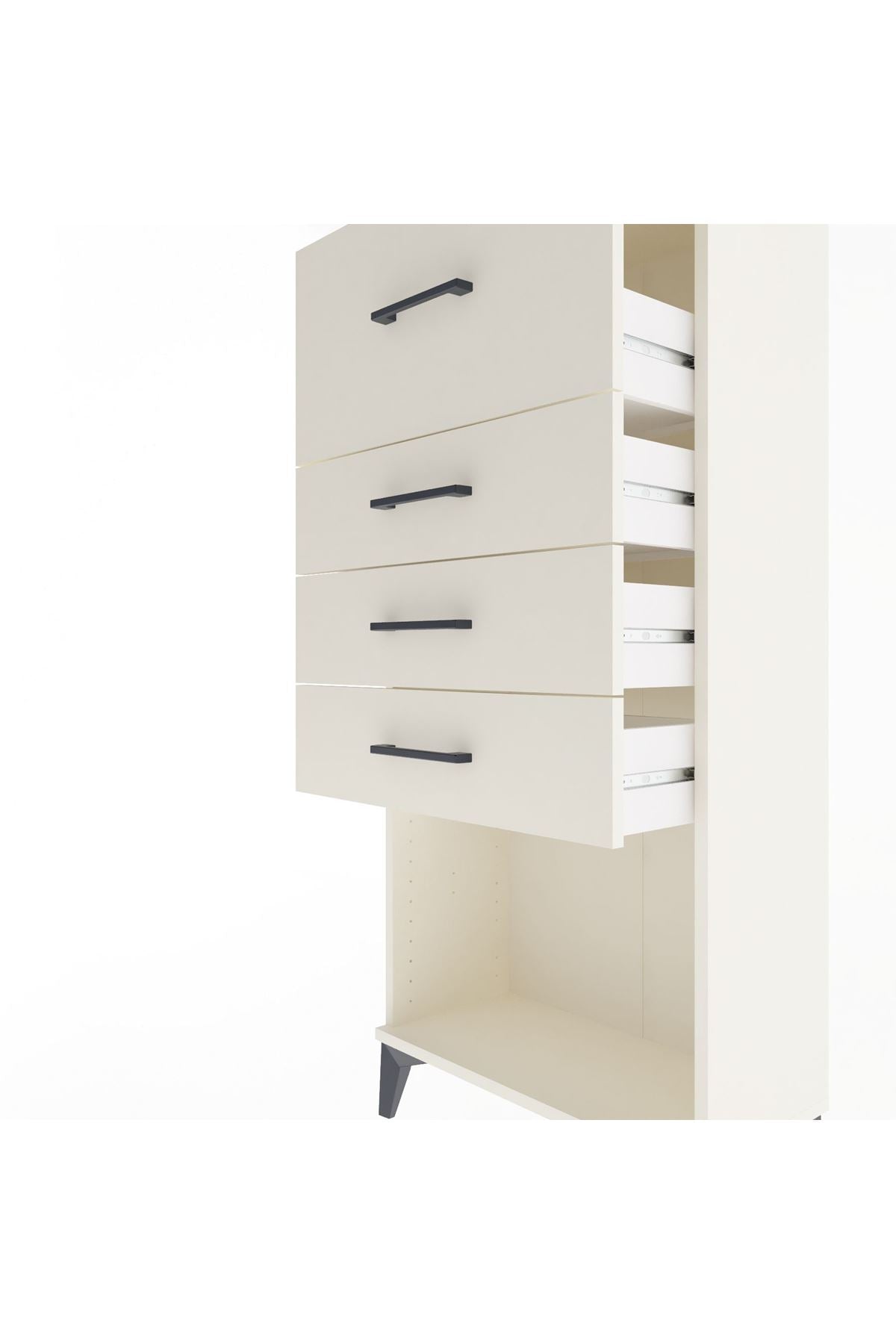 Arges Dolap 4 Çekmeceli 60x30x134 Aytaşı-Aytaşı