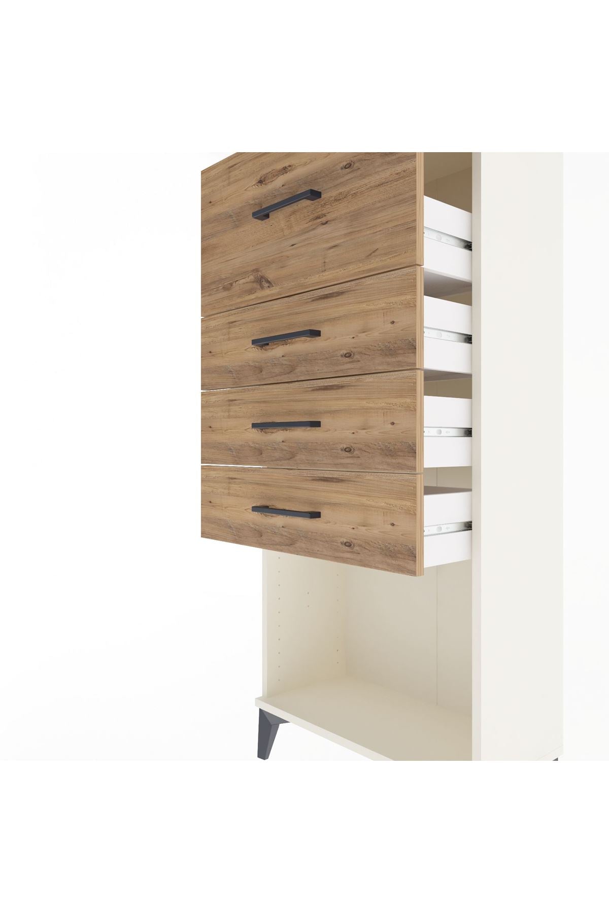 Arges Dolap 4 Çekmeceli 60x30x134 Aytaşı-Çam