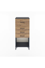 Arges Dolap 4 Çekmeceli 60x30x134 Antrasit-Çam