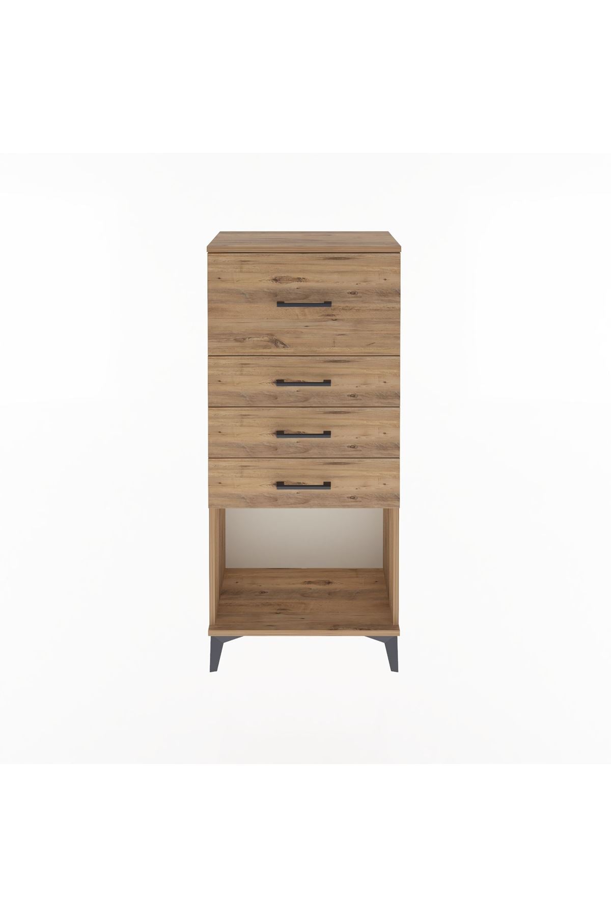 Arges Dolap 4 Çekmeceli 60x30x134 Çam-Çam