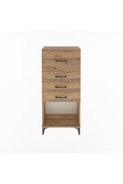 Arges Dolap 4 Çekmeceli 60x30x134 Çam-Çam