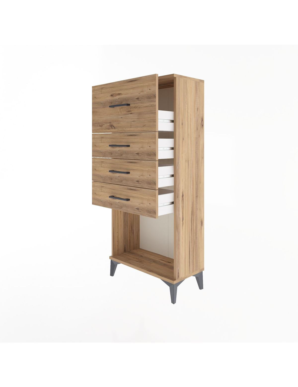 Arges Dolap 4 Çekmeceli 60x30x134 - S17M027V9A