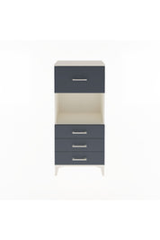 Arges Dolap Tek Raflı 4 Çekmeceli 60x30x134 Aytaşı-Antrasit