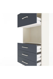 Arges Dolap Tek Raflı 4 Çekmeceli 60x30x134 Aytaşı-Antrasit