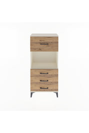 Arges Dolap Tek Raflı 4 Çekmeceli 60x30x134 Aytaşı-Çam