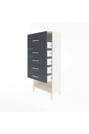 Arges Dolap 5 Çekmeceli 60x30x134 Aytaşı-Antrasit