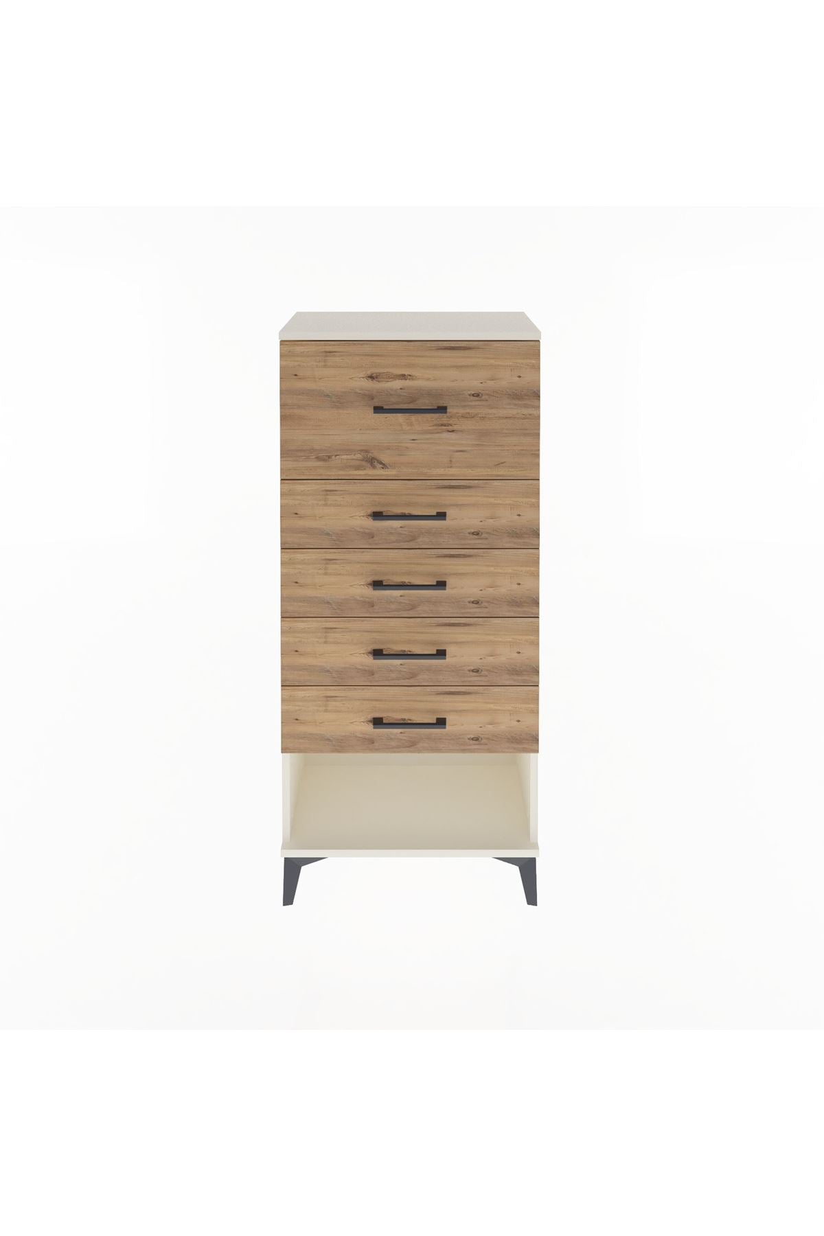 Arges Dolap 5 Çekmeceli 60x30x134 Aytaşı-Çam