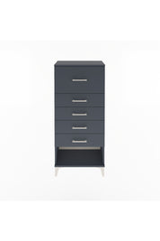 Arges Dolap 5 Çekmeceli 60x30x134 Antrasit-Antrasit