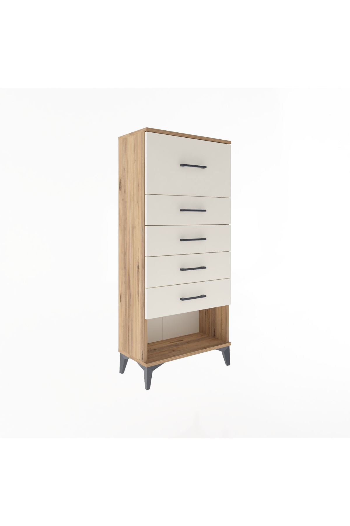 Arges Dolap 5 Çekmeceli 60x30x134 Çam-Aytaşı