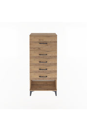 Arges Dolap 5 Çekmeceli 60x30x134 Çam-Çam