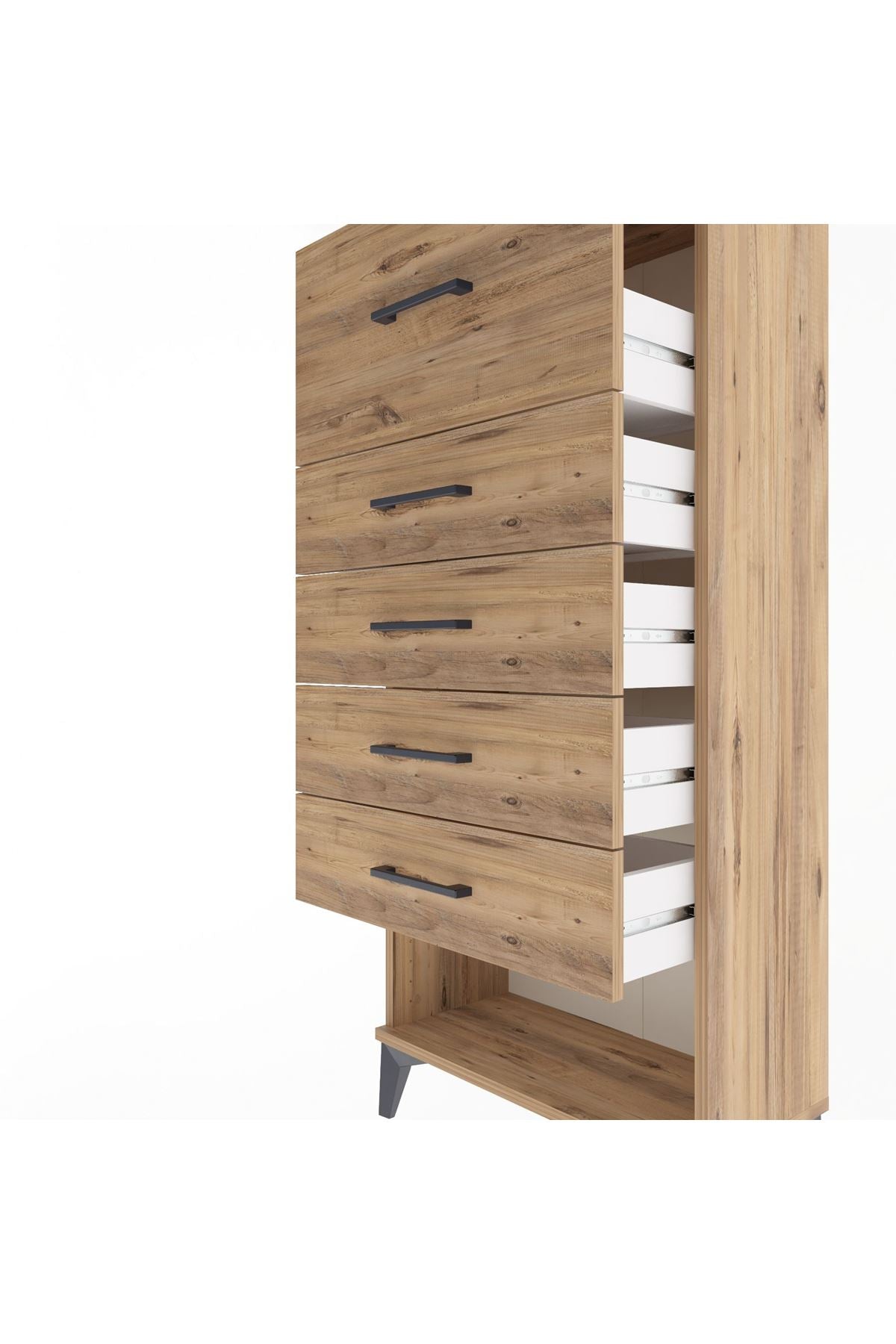 Arges Dolap 5 Çekmeceli 60x30x134 Çam-Çam