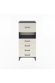 Arges Dolap Tek Raflı 5 Çekmeceli 60x30x134 Antrasit-Aytaşı