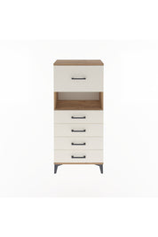 Arges Dolap Tek Raflı 5 Çekmeceli 60x30x134 Çam-Aytaşı