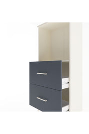 Arges Dolap Tek Raflı 2 Çekmeceli 60x30x134 Aytaşı-Antrasit