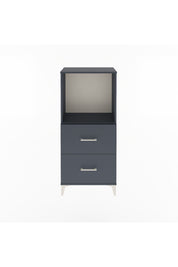 Arges Dolap Tek Raflı 2 Çekmeceli 60x30x134 Antrasit-Antrasit