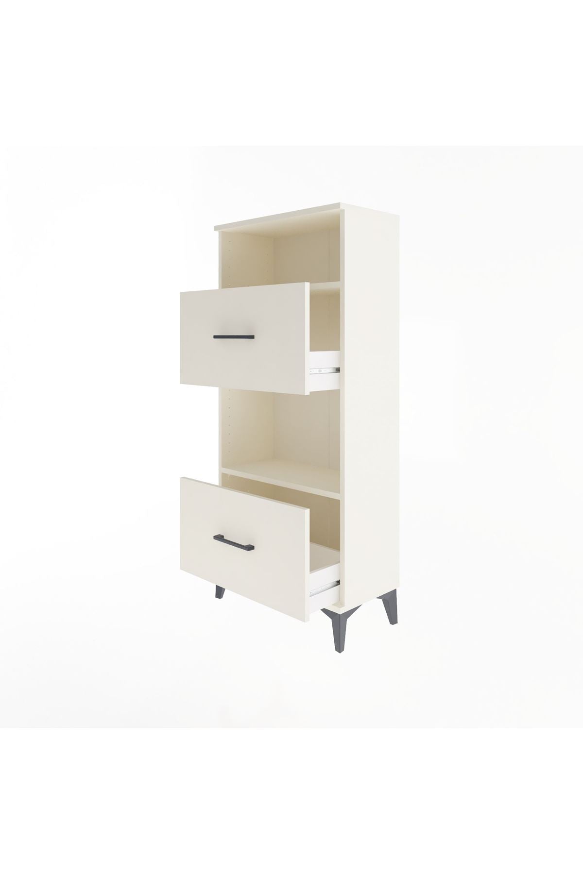 Arges Dolap 2 Raflı 2 Çekmeceli 60x30x134 Aytaşı-Aytaşı