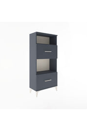 Arges Dolap 2 Raflı 2 Çekmeceli 60x30x134 Antrasit-Antrasit