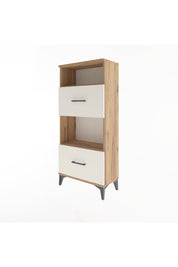 Arges Dolap 2 Raflı 2 Çekmeceli 60x30x134 Çam-Aytaşı