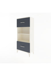 Arges Dolap 2 Raflı 2 Çekmeceli 60x30x134 Aytaşı-Antrasit