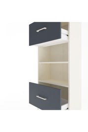 Arges Dolap 2 Raflı 2 Çekmeceli 60x30x134 Aytaşı-Antrasit