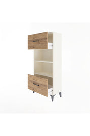 Arges Dolap 2 Raflı 2 Çekmeceli 60x30x134 Aytaşı-Çam