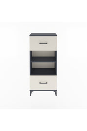 Arges Dolap 2 Raflı 2 Çekmeceli 60x30x134 Antrasit-Aytaşı