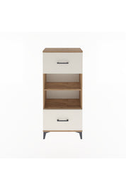 Arges Dolap 2 Raflı 2 Çekmeceli 60x30x134 Çam-Aytaşı