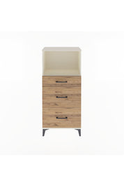 Arges Dolap Tek Raflı 3 Çekmeceli 60x30x134 Aytaşı-Çam