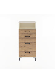 Arges Dolap Tek Raflı 4 Çekmeceli 60x30x134 Aytaşı-Çam