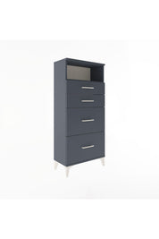 Arges Dolap Tek Raflı 4 Çekmeceli 60x30x134 - S17M035V5A