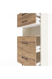 Arges Dolap Tek Raflı 4 Çekmeceli 60x30x134 Aytaşı-Çam