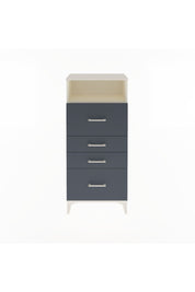 Arges Dolap Tek Raflı 4 Çekmeceli 60x30x134 Aytaşı-Antrasit