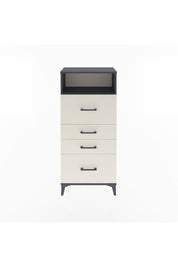 Arges Dolap Tek Raflı 4 Çekmeceli 60x30x134 Antrasit-Aytaşı