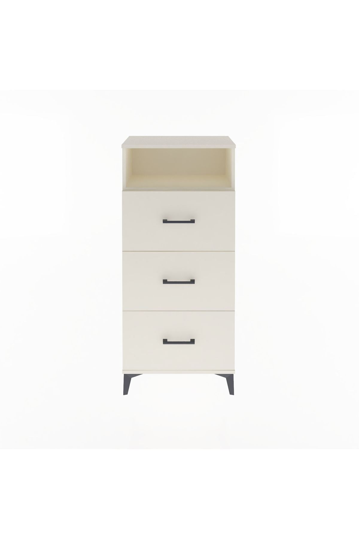 Arges Dolap Tek Raflı 3 Çekmeceli 60x30x134 Aytaşı-Aytaşı