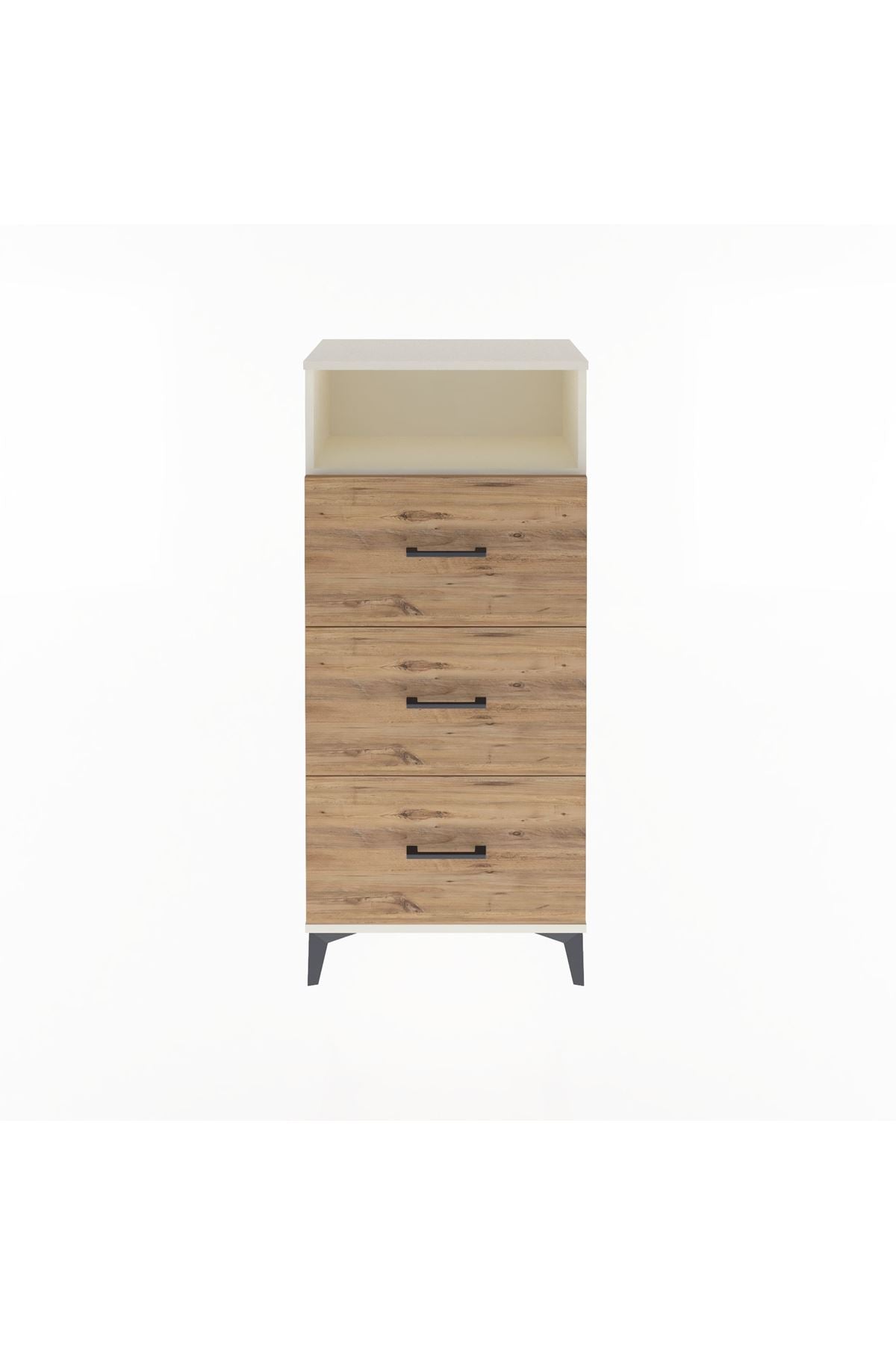 Arges Dolap Tek Raflı 3 Çekmeceli 60x30x134 Aytaşı-Çam